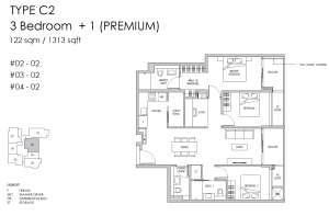 claydence-99-still-road-singapore-floor-plan-3-bedroom+1-type-c2-1313sqft