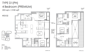 claydence-99-still-road-singapore-floor-plan-4-bedroom-type-D1(PH)-2185sqft